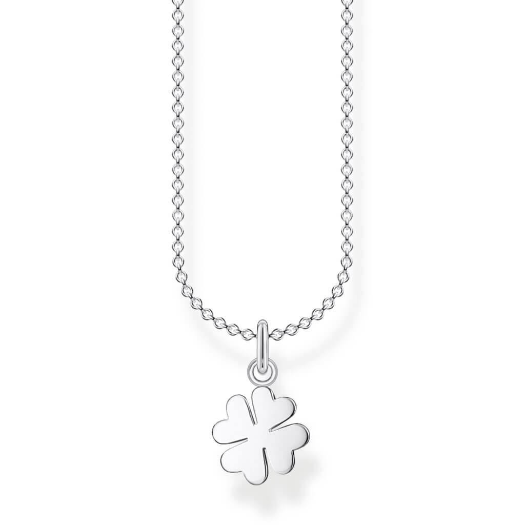 Thomas Sabo Halsband klöverblad silver