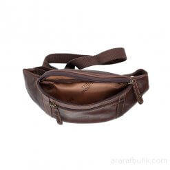 Midjeväska The Monte skinn brun