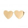 EDBLAD ÖRHÄNGE PURE HEART STUDS GOLD