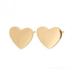 EDBLAD ÖRHÄNGE PURE HEART STUDS GOLD