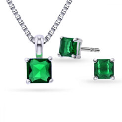 Halsband i äkta silver med cubic zirconia 69566