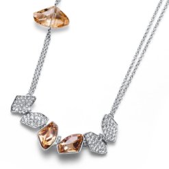 Collier Galactic rhod. golden shadow