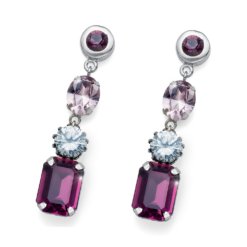 Post earring Vary rhod. Violet