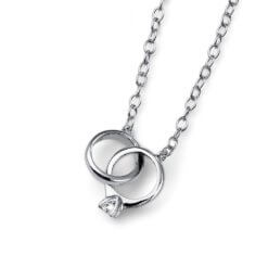 Pendant Ringy 925AG rhod. Crystal