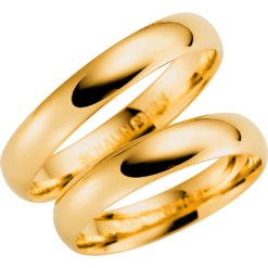 Slät ring Schalins 92-4 Rödguld