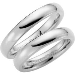 Förlovningsring Schalins 220-4 vitguld