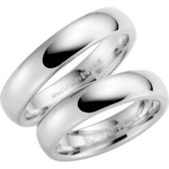 Förlovningsring Schalins 220-5 vitguld