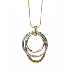 BONITA Långt Halsband x Guld/Stål
