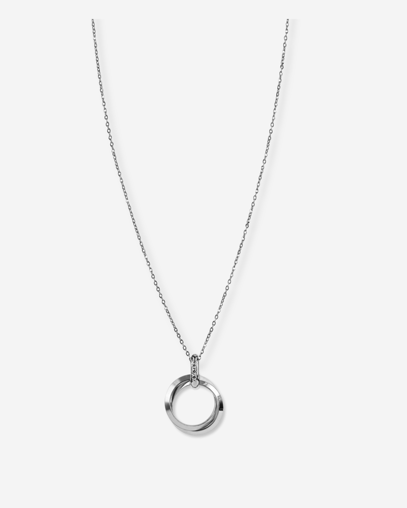 CAROLIN Långt Halsband Steel/Steel