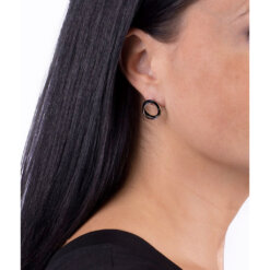 CAROLIN Örhängen Svart