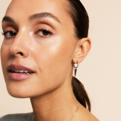 Edblad Peak Hoops Sparkle Steel