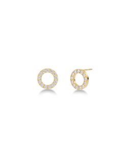 Edblad Glow Studs Mini Gold, Här är jättefina små studs i serien Glow i blankt guld. Matcha örhängena med ett halsbandet från serien Glow.