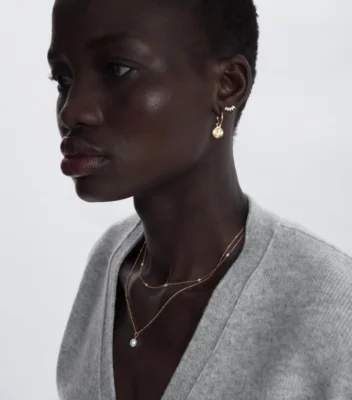 Minimalistica Hammered Earrings Gold