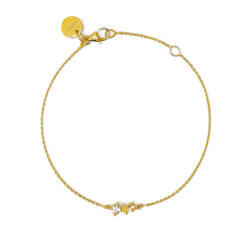 Dazzle Bracelet Gold Champagne Quartz