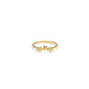 Syster P Snap Ring Plain Triple Star Gold