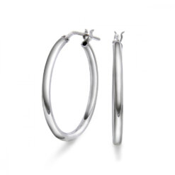 Örhängen Creoler i Silver 25 mm