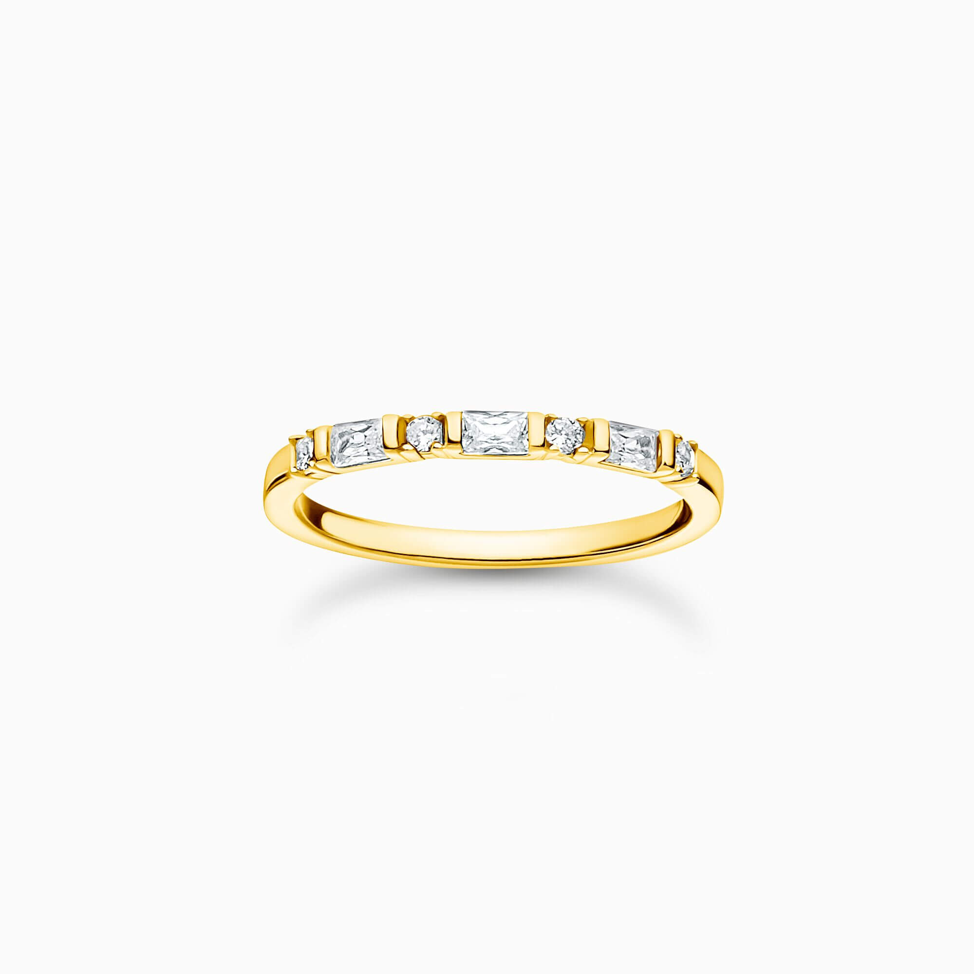 Thomas Sabo Ring Vita Stenar guld