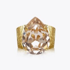 Classic Drop Ring Gold Silk