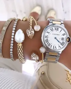 Mini Drop Bracelet Gold Silk