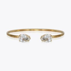 Petite Drop Bracelet Gold Crystal