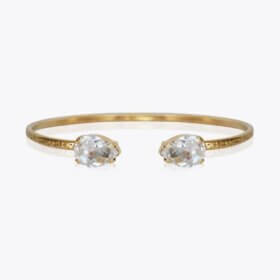 Petite Drop Bracelet Gold Crystal