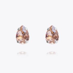 Petite Drop Earring Rhodium Vintage Rose