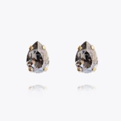 Petite Drop Earrings Black Diamond
