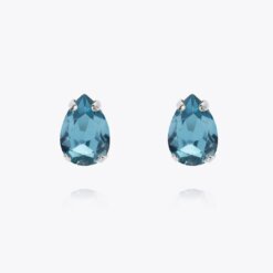 Petite Drop Stud Earring Aquamarine