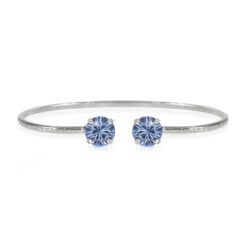 Classic Petite Bracelet Rhodium Light Sapphire
