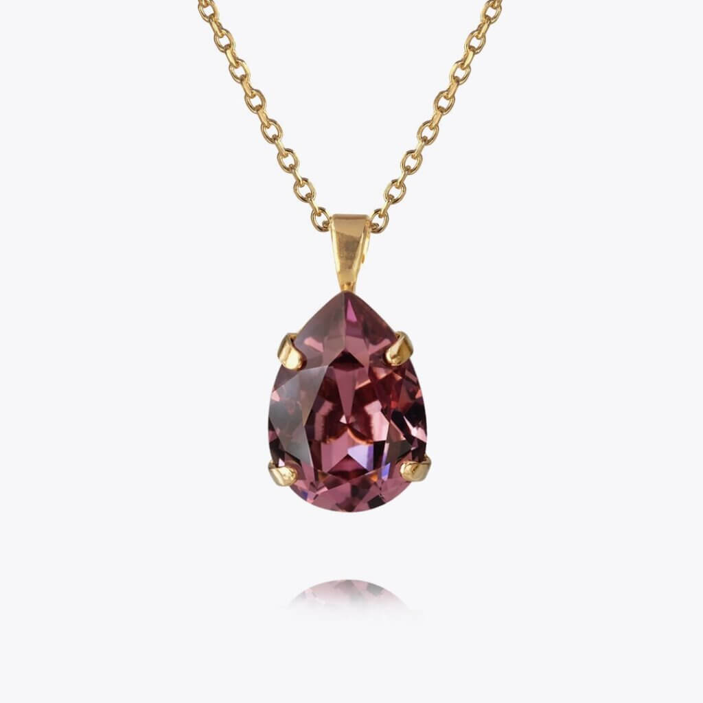Mini Drop Necklace Gold Iris