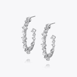 Antonia Loop Earring Rhodium