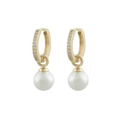 Snö Core Pearl Ring Earring Guld