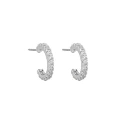 Runda örhängen, Snö Clarissa Small Oval Earring Silver
