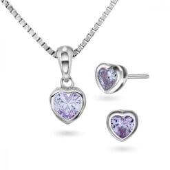 Smyckeset hjärta med cubic zirkonia