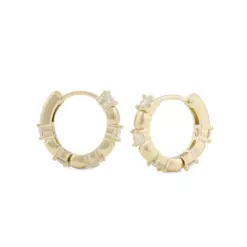 Snö Billie ringörhängen Guldpläterad