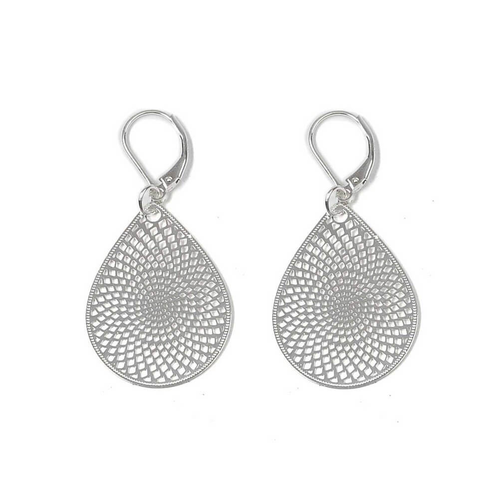 Snö Jacqueline Small Pendant Earring Silver