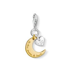 Thomas Sabo Charm-måne & hjärta i love you to the moon & back