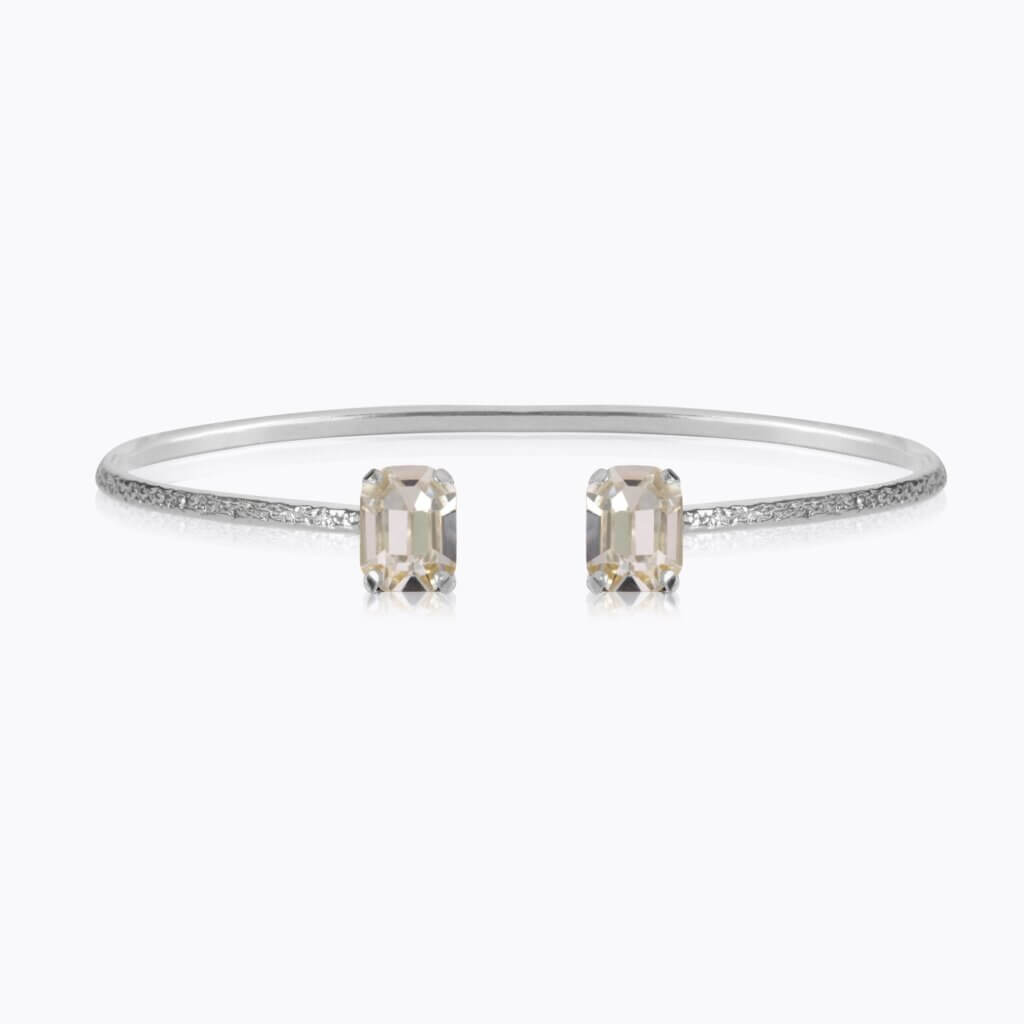 Naya Bracelet Rhodium Crystal