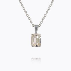 Naya Necklace Rhodium Crystal