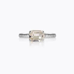 Naya Ring Rhodium Crystal