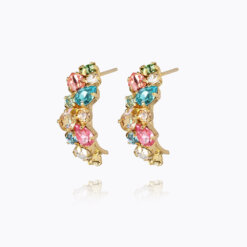 Gabriella Earrings Gold Rainbow Combo