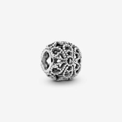 Pärlad Blomma Öppen Design Berlock