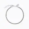 Siri Bracelet Rhodium Black Diamond