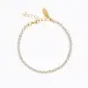 Siri Bracelet Gold Crystal