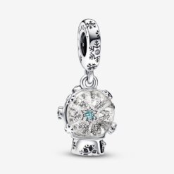 Snowflake Snowglobe Dangle Charm