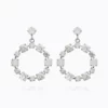 Calanthe Earrings Rhodium / White Combo
