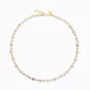 Calanthe Necklace Gold / White Combo