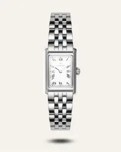Mockberg Timeless Silver – Elegant Klocka med Skandinavisk Design