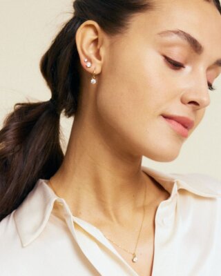 Edblad Crown Hoops Gold