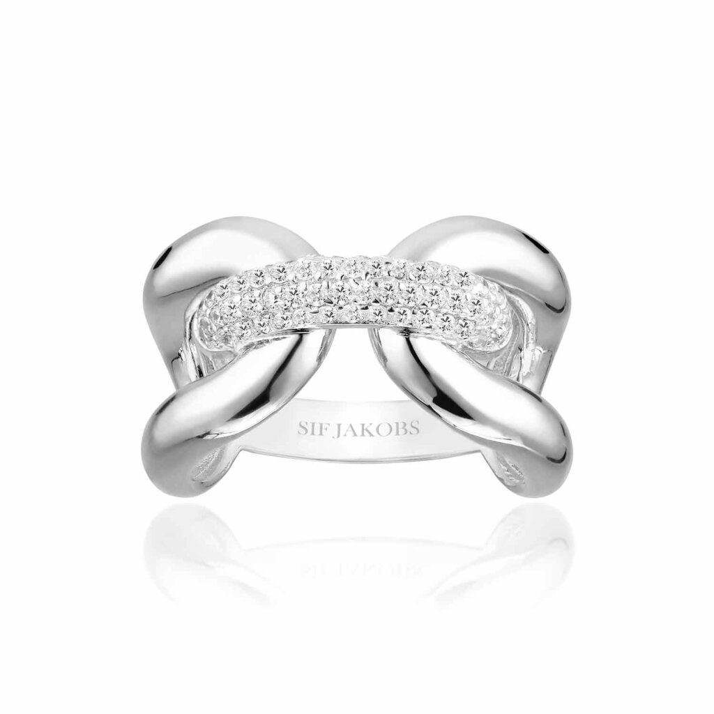 Ring Capri Tre Med Vita Zirkonia